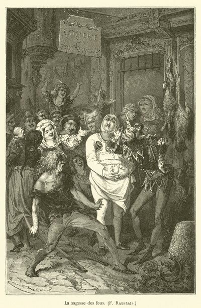 The Wisdom of Fools, F Rabelais by after Emile Antoine Bayard
