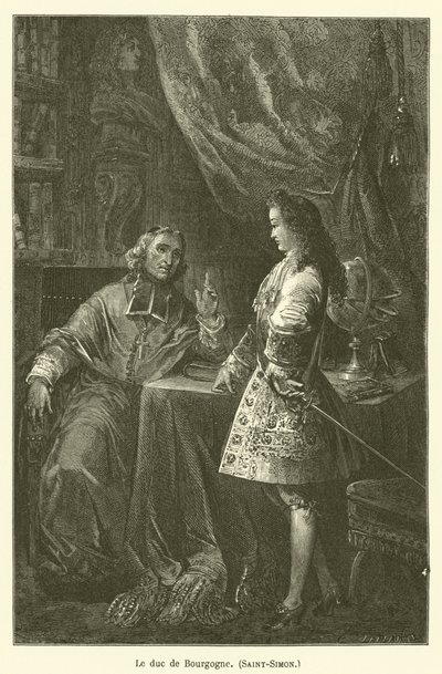 The Duke of Burgundy, Saint-Simon by after Emile Antoine Bayard