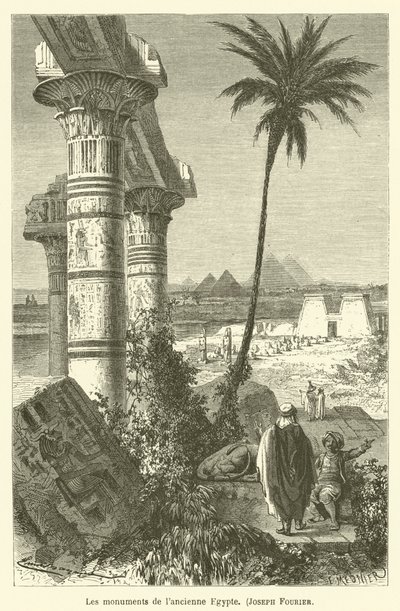The Monuments of Ancient Egypt, Joseph Fourier by after Emile Antoine Bayard
