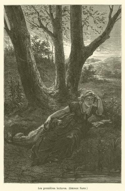 The First Readings, George Sand by after Emile Antoine Bayard