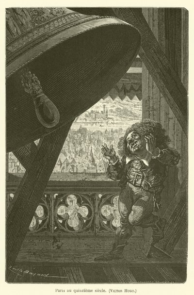 Paris in the Fifteenth Century, Victor Hugo by after Emile Antoine Bayard