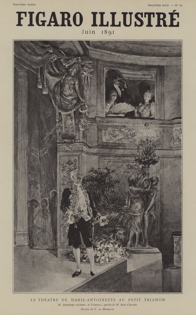 French Actor Louis Arsène Delaunay Reciting Jules Claretie