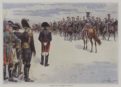 Napoleon Reviewing Troops of the Polish Light Horse at Bayonne by after Felicien baron de Myrbach Rheinfeld