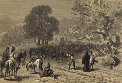 Completion of the Pacific Railroad by after Felix Octavius Carr Darley