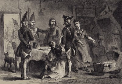 Conscription of German Soldiers for Service in America by after Felix Octavius Carr Darley