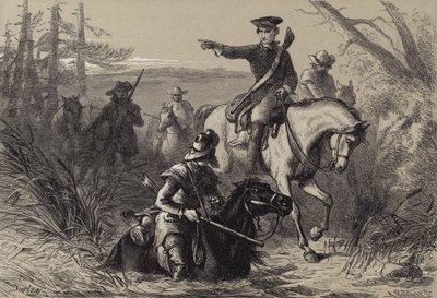 Major Washington on His Mission to the French Commander by after Felix Octavius Carr Darley