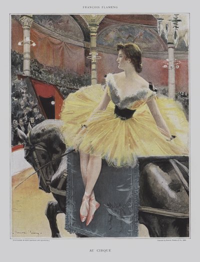 At the Circus by after Francois Flameng
