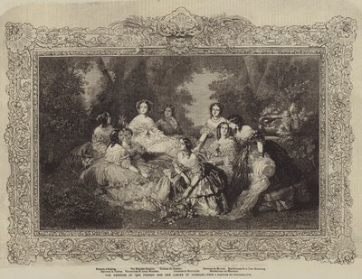 The Empress of the French and her Ladies of Honour by after Franz Xaver Winterhalter