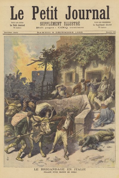 Banditry in Italy by after Frederic Theodore Lix