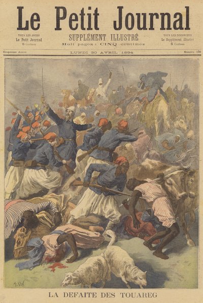 The Defeat of the Tuareg by after Frederic Theodore Lix