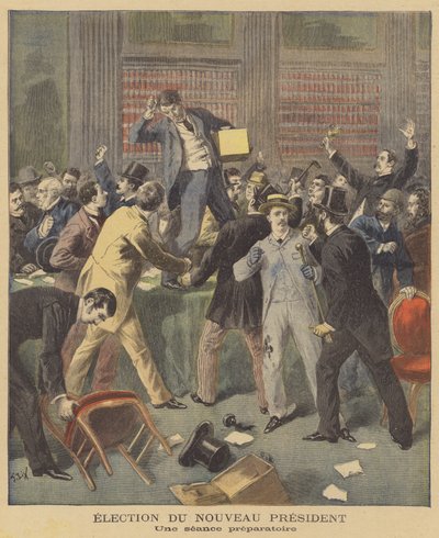 Unruly Scenes as French Parliamentarians Discuss the Election of a New President by after Frederic Theodore Lix