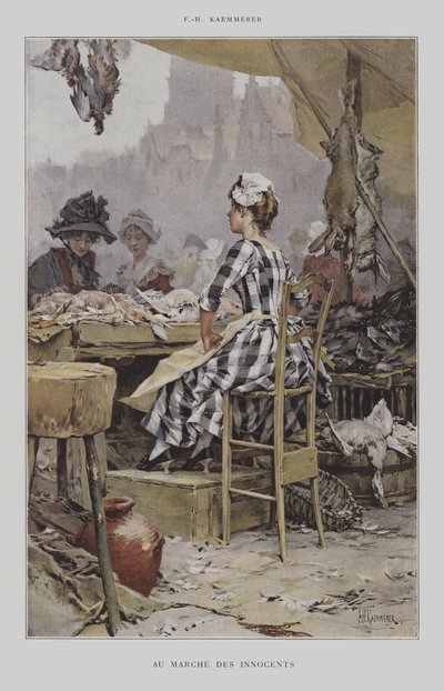 At the Market of the Innocents by after Frederik Hendrik Kaemmerer