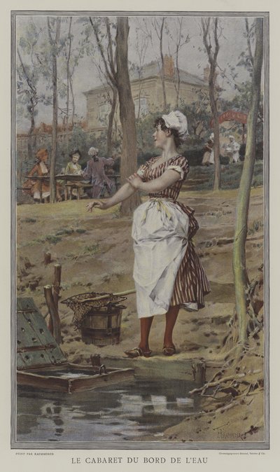 The Riverside Tavern by after Frederik Hendrik Kaemmerer
