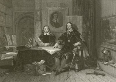 The King and Hyde at Oxford by after George Cattermole