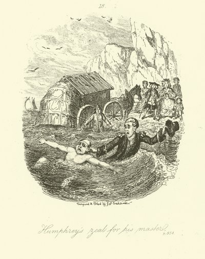 Illustration for Humphry Clinker by after George Cruikshank
