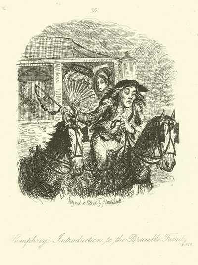 Illustration for Humphry Clinker by after George Cruikshank