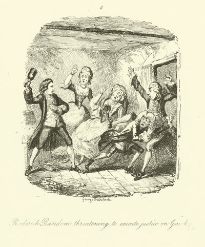 Illustration for Roderick Random by after George Cruikshank