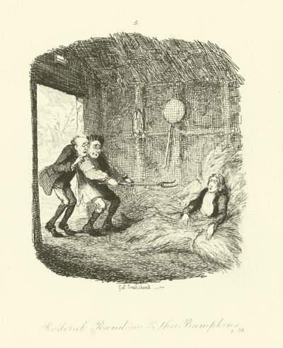 Illustration for Roderick Random by after George Cruikshank
