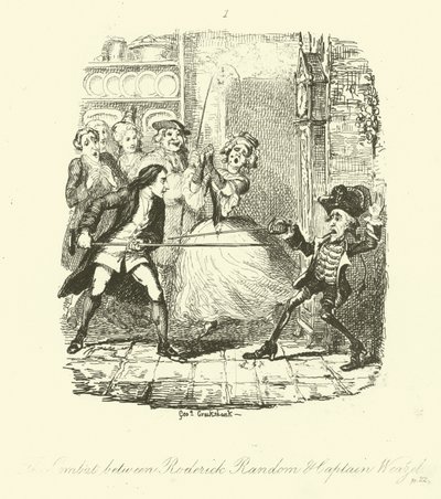 Illustration for Roderick Random by after George Cruikshank