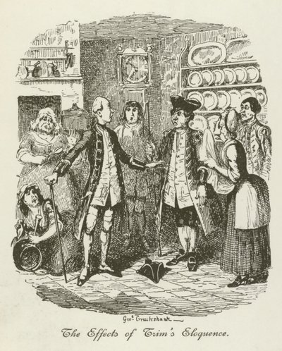 Illustration for Tristram Shandy by after George Cruikshank