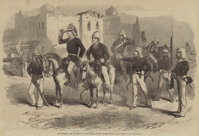 The General and his Staff at the Mosque Picket before Delhi by after George Francklin Atkinson