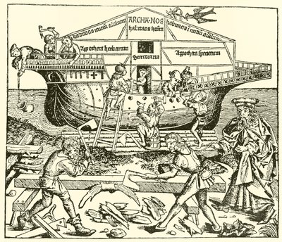 The Building of the Ark Superintended by Noah by after German School