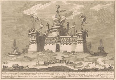 The Seconda Macchina for the Chinea of 1757: The Fortress of Cockaigne by after Giuseppe Palazzi Giuseppe Pozzi after Paolo Posi