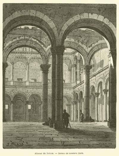 Alcazar of Toledo by Gustave after Dore