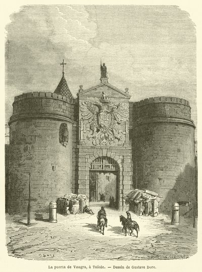 The Gate of Visagra, Toledo by Gustave after Dore