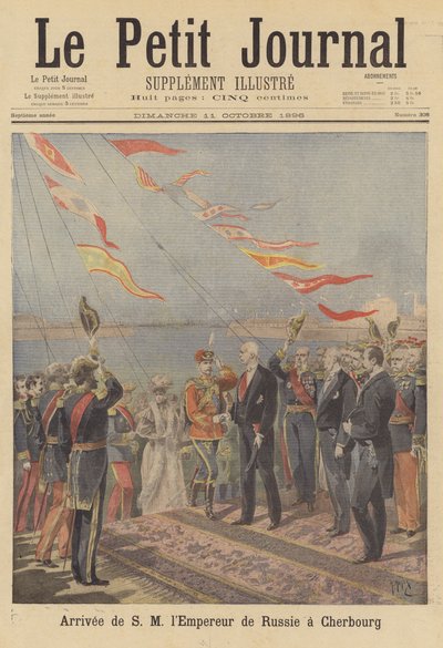 Arrival of Tsar Nicholas II of Russia at Cherbourg by after Henri Meyer