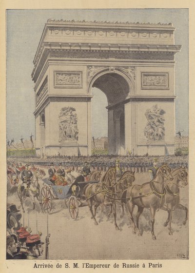 Arrival of Tsar Nicholas II of Russia in Paris by after Henri Meyer