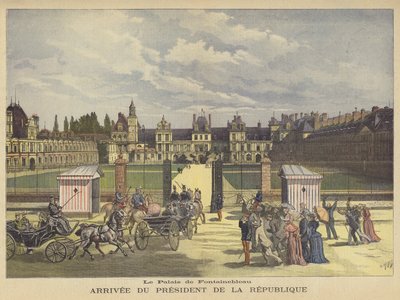 Arrival of the President of France at the Palais de Fontainebleau by after Henri Meyer