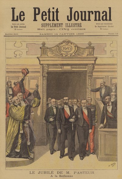 Celebrations in honour of the 70th birthday of Louis Pasteur at the Sorbonne by after Henri Meyer