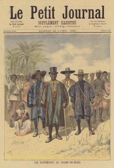 Dahomeans in the Champ-de-Mars by after Henri Meyer