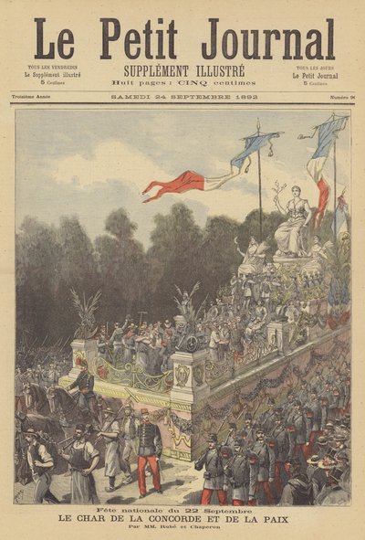 Float of Concord and Peace at the National Festival Commemorating the Centenary of the Birth of the French Republic by after Henri Meyer