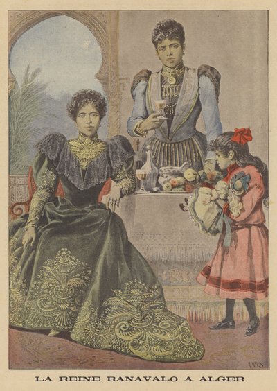 Queen Ranavalona III of Madagascar in exile in Algiers by after Henri Meyer