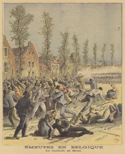 Riots in Belgium by after Henri Meyer