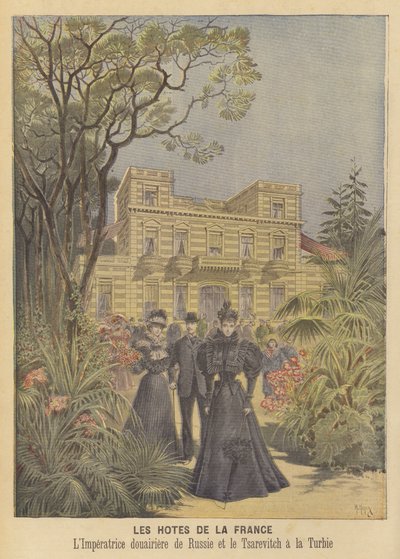 Royal Visitors to France: The Dowager Empress and Tsarevich of Russia by after Henri Meyer