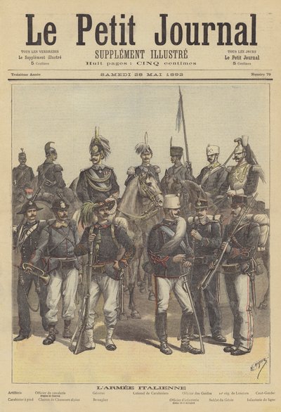 Soldiers of the Italian Army by after Henri Meyer