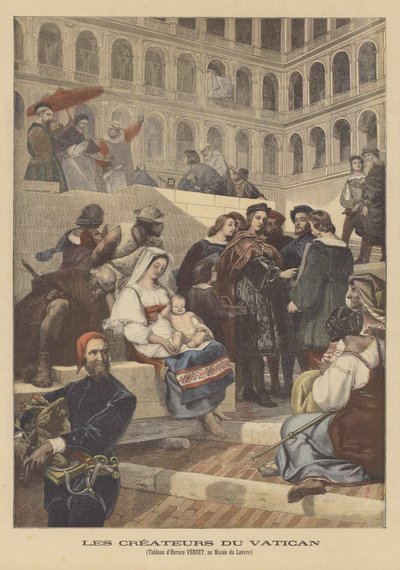 The Creators of the Vatican by after Horace Vernet