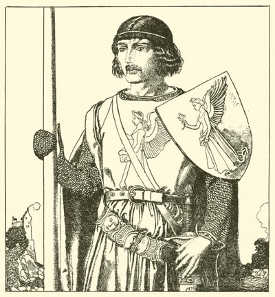 Sir Lamorack of Gales by after Howard Pyle