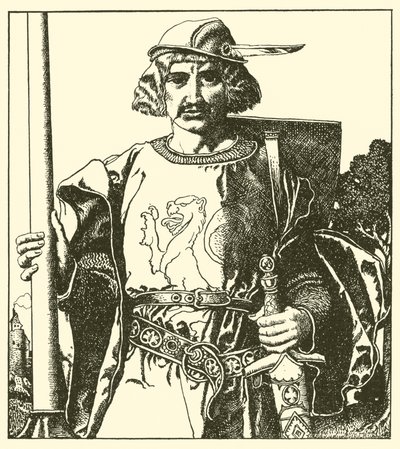 Sir Lionel of Britain by after Howard Pyle