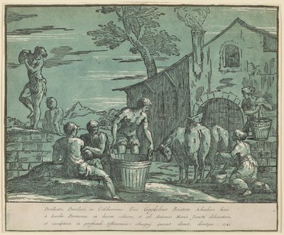 Pastoral Scene by after Jacopo Zanguidi Anton Maria Zanetti I called Bertoia