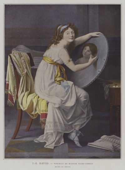 Portrait of Madame Vigée-Lebrun by after Jacques Louis David