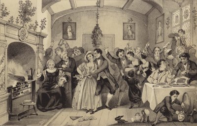 Old Christmas Festivities by James Stephanoff
