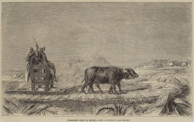 Treading Corn in Egypt by after Jean Leon Gerome