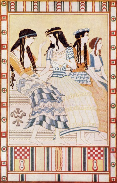 Ladies of the Minoan Court, illustration from 