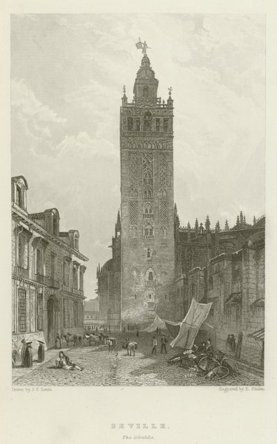 Seville, The Giralda by after John Frederick Lewis