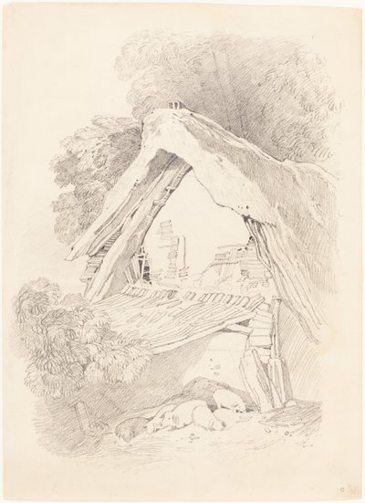 Cottage at Diss by after John Sell Cotman British 19th Century