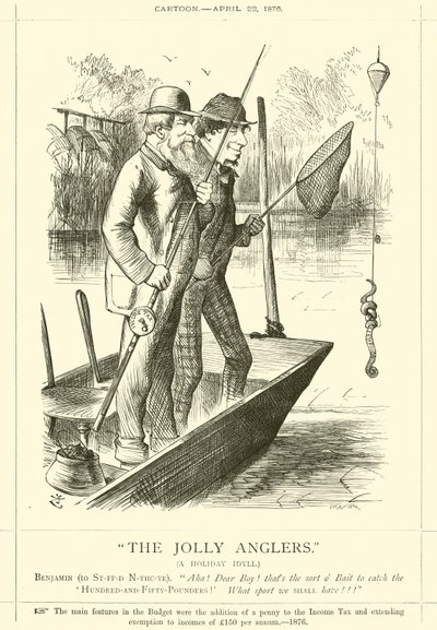 The Jolly Anglers, A Holiday Idyll by after John Tenniel